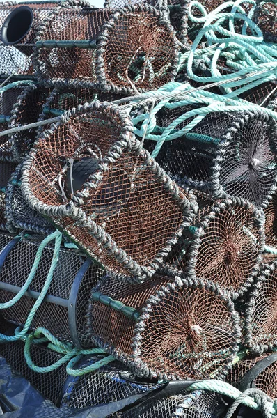 Traditionelle Fallen für den Fang von Fischerei und Meeresfrüchten — Stockfoto