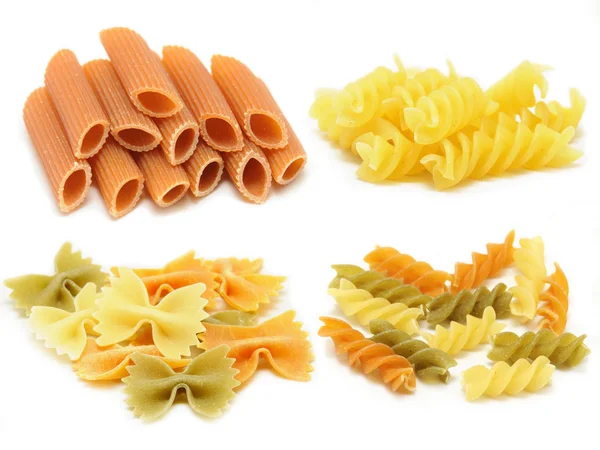 Mixture of different colored pasta — Stock Photo, Image