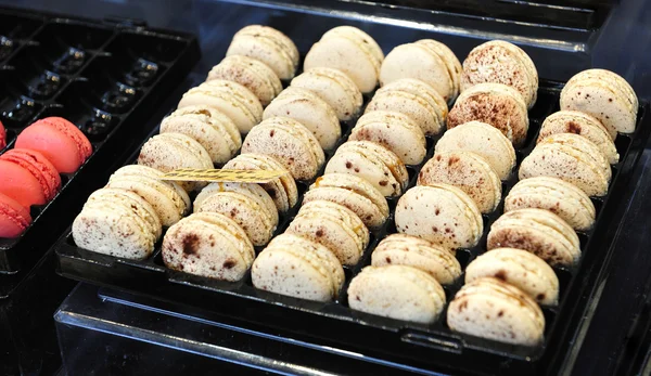 Macarons olika smaker. — Stockfoto