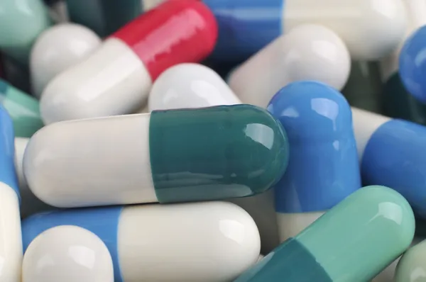 Assortment of pills and capsules — Stock Photo, Image