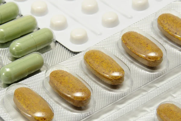 Pillole e farmaci a colori — Foto Stock