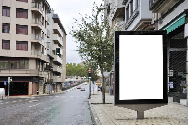 城市景观空白广告牌 — 图库照片