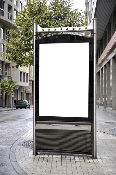 城市景观空白广告牌 — 图库照片