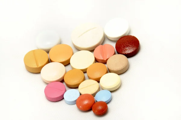 Pills and drugs in colors — Stock Photo, Image