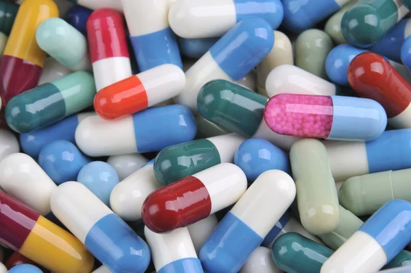 Assortment of pills and capsules — Stock Photo, Image