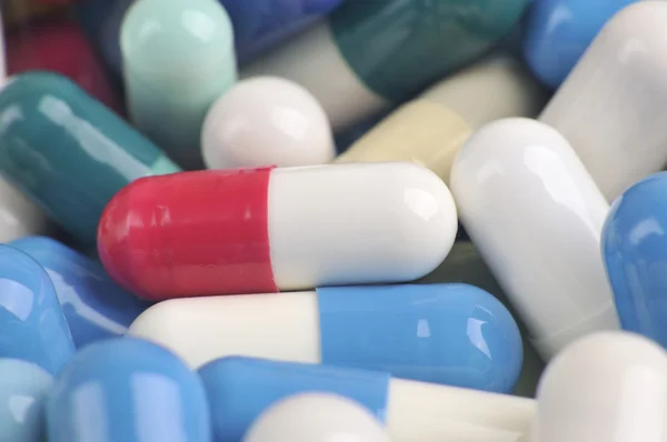 Assortment of pills and capsules — Stock Photo, Image