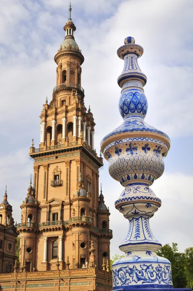 Spanien square i Sevilla (Andalusien) — Stockfoto