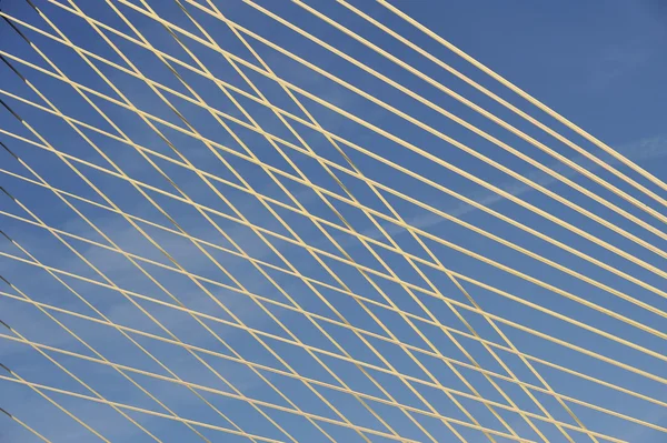 White cables on the beach — Stock Photo, Image