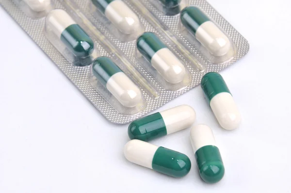 Assortment of pills and capsules — Stock Photo, Image