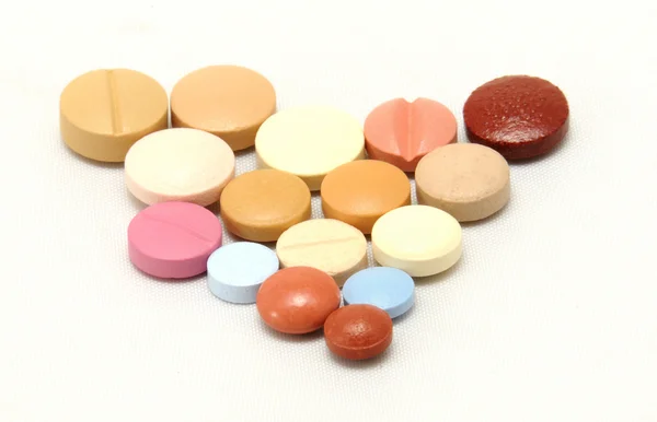 Pills and drugs in colors — Stock Photo, Image