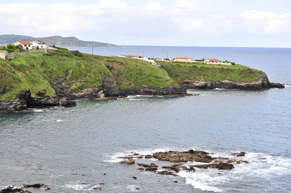 Landscape rural coastal rias baixas — Stock Photo, Image