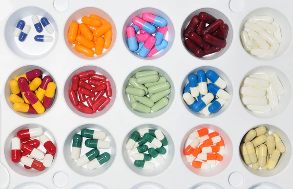 Pills, capsules and tablets — Stock Photo, Image