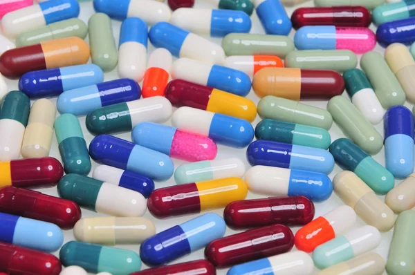 Assortment of pills and capsules — Stock Photo, Image