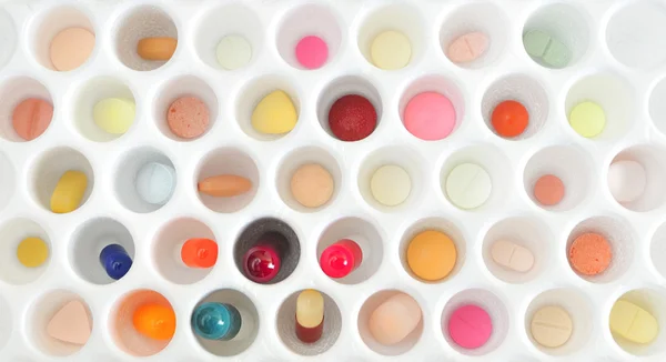 Variety of pills, capsules and tablets — Stock Photo, Image