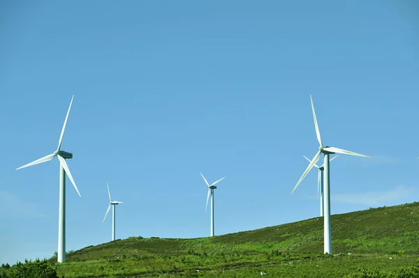 Windmills park in mountain — Stock Photo, Image