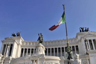 Victorian monument to Vittorio Emanuele II clipart