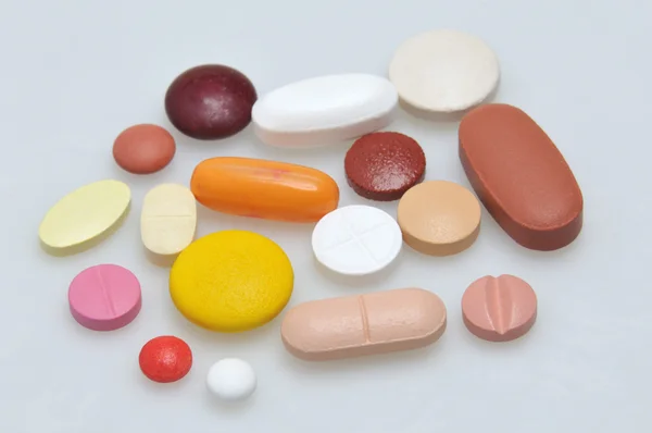 Assortment of pills and capsules — Stock Photo, Image