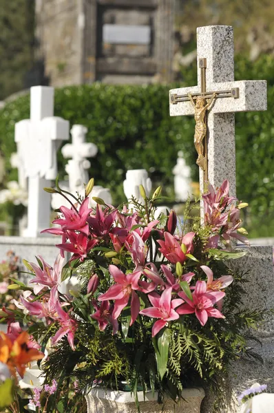 Vecchio cimitero cristiano — Foto Stock