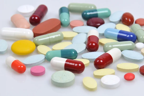 Assortment of pills and capsules — Stock Photo, Image