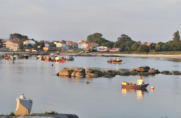 View of the beach and the harbor — Stock Photo, Image