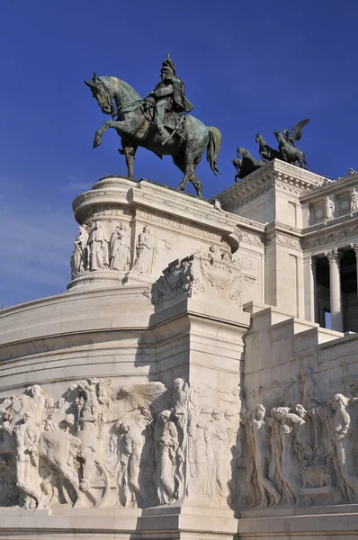 Viktorianisches Denkmal für vittorio emanuele ii — Stockfoto