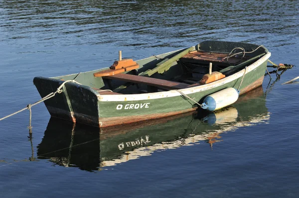 Wooden colored boat — Zdjęcie stockowe