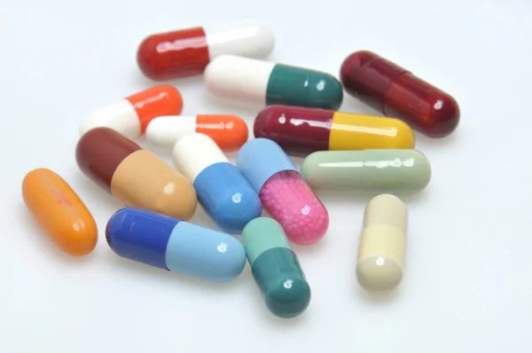 Assortment of pills and capsules — Stock Photo, Image