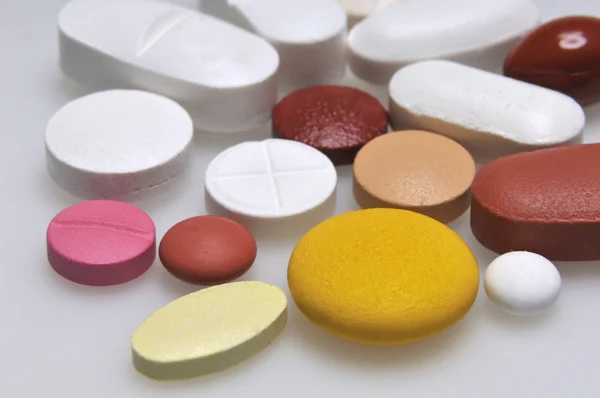 Assortment of pills and capsules — Stock Photo, Image
