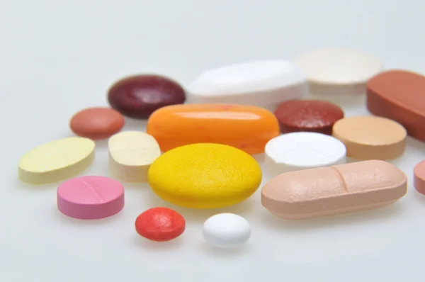 Assortment of pills and capsules — Stock Photo, Image