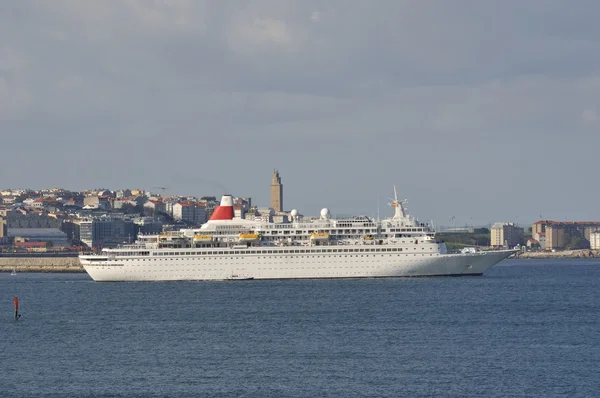 Transatlantic cruise ship — Stock Photo, Image