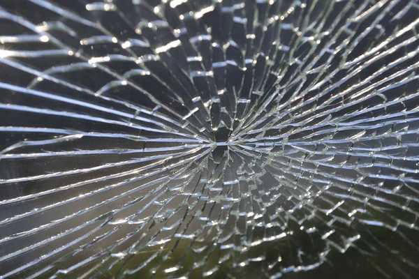 Real broken glass — Stock Photo, Image