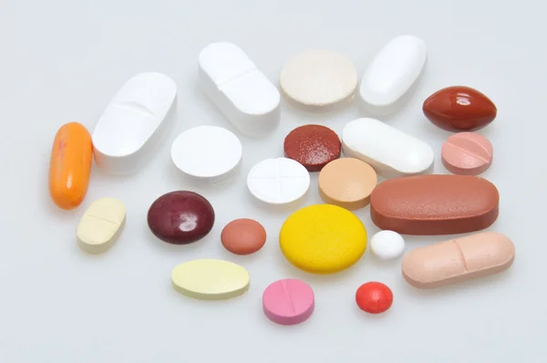 Assortment of pills and capsules — Stock Photo, Image