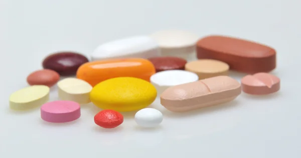 Assortment of pills and capsules — Stock Photo, Image