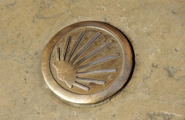 The symbol of the Camino de Santiago clipart