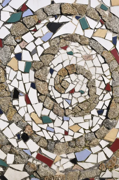 Spiral with fragments of ceramic tiles — Stock Photo, Image