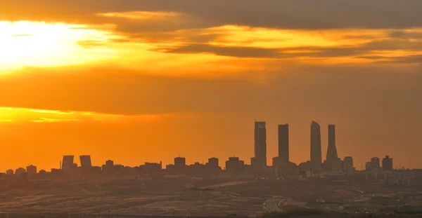 Atardecer en Madrid — Foto de Stock