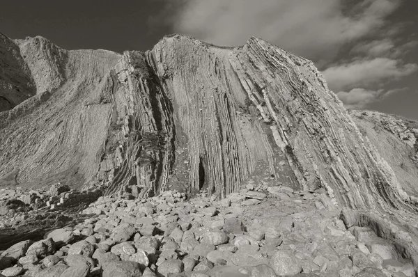 Detail of limestone strata — Stock Photo, Image