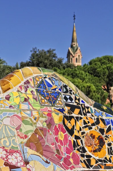 Nahaufnahme Park Güell — Stockfoto