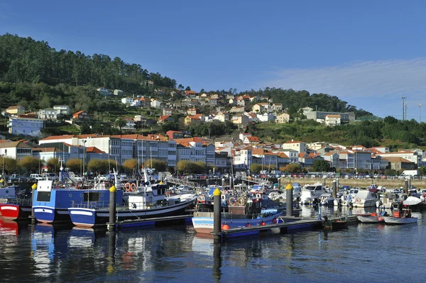 Corcubion village and harbor — Stock Photo, Image