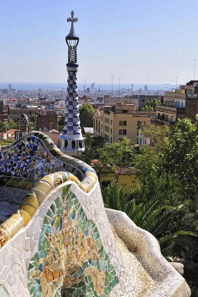 Park guell närbild — Stockfoto