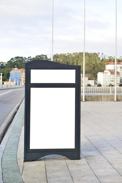 Cityscape blank billboard — Stock Photo, Image