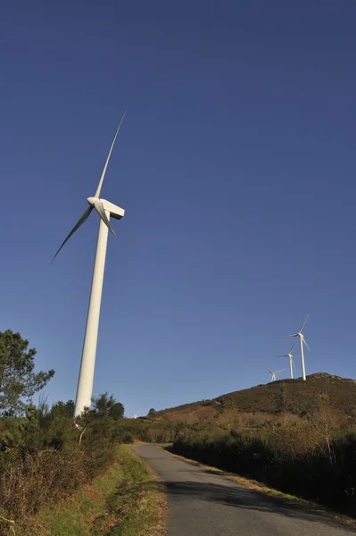 Windmills park in mountains — Stock Photo, Image