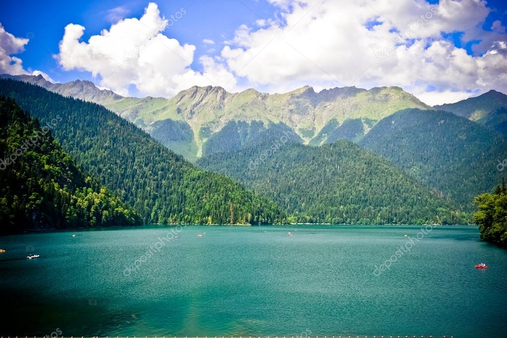 The lake in mountains