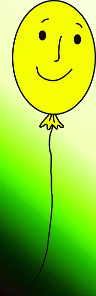 Yellow baloon — Stock Photo, Image