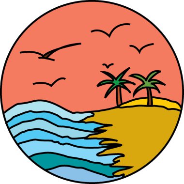 deniz kıyısı & palmtrees