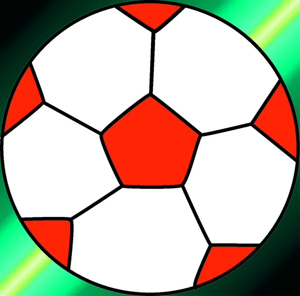 Bola de futebol (futebol) — Fotografia de Stock