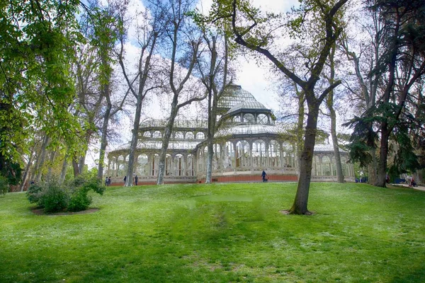 Nisan 2022 Spanya Madrid Deki Retiro Park Taki Kristal Saray — Stok fotoğraf