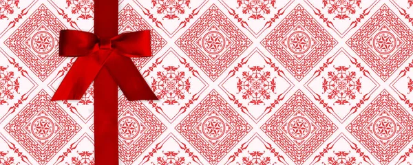 Red Ribbon Red Background Illstrasyon — Stockfoto