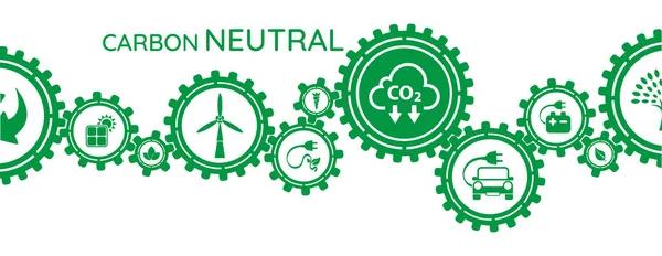 Reducir Las Emisiones Co2 Para Detener Cambio Climático Fondo Energía — Vector de stock