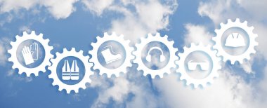 Duvarda iş güvenliği tabelası